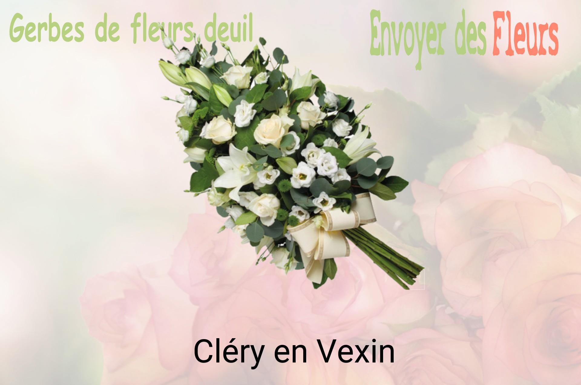 Gerbe de fleurs de deuil livrée à Cléry-en-Vexin